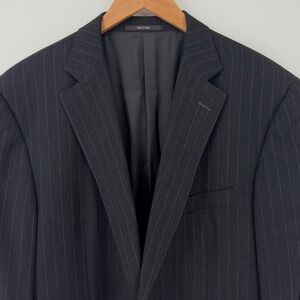 Ermenegildo ZEGNA Pinstripe Sport Coat Blazer‎ Two Button 46R Made in Italy Wool